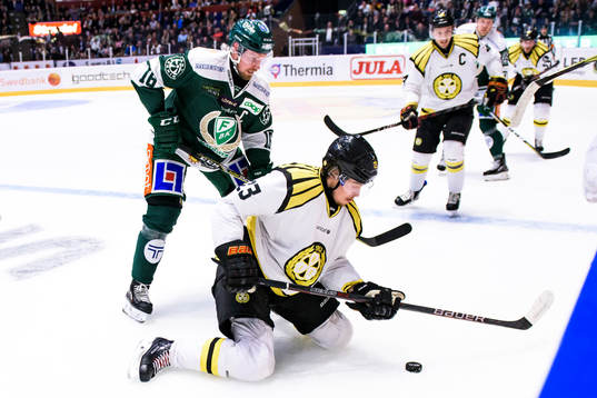 Färjestads Alexander Johansson och Brynäs Lucas Carlsson