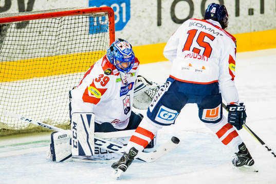 Goaltender Nils Erik Christoffer Bengtsberg and Robin Andre