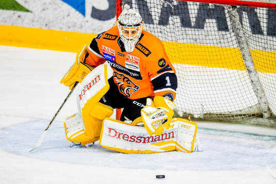 Goaltender Nicklas Tobias Dahlberg of Frisk Asker