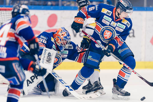 Växjös målvakt Viktor Fasth och Linus Högberg