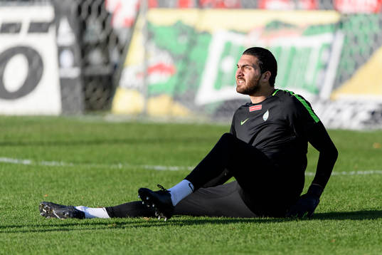 AFC Eskilstunas Målvakt Alireza Haghighi före