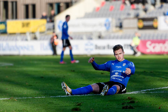 Halmstads Gabriel Gudmundsson deppar