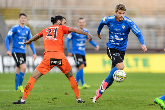 AFC Eskilstunas Sharif Mukhammad och Halmstads Marcus