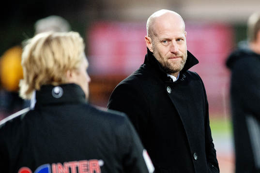 Åtvidabergs tränare Andreas Thomsson deppar
