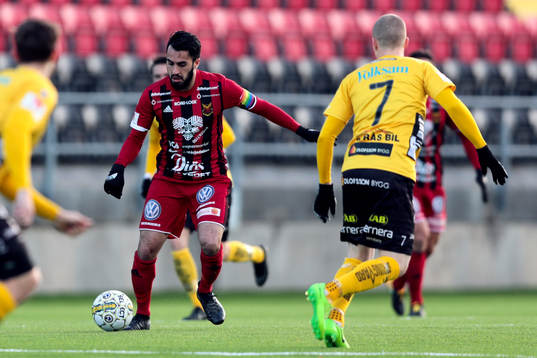 Östersunds Brwa Nouri och Elfsborgs Daniel Gustavsson