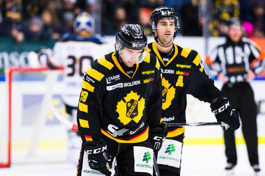 Skellefteås Matt Anderson och Bud Holloway deppar