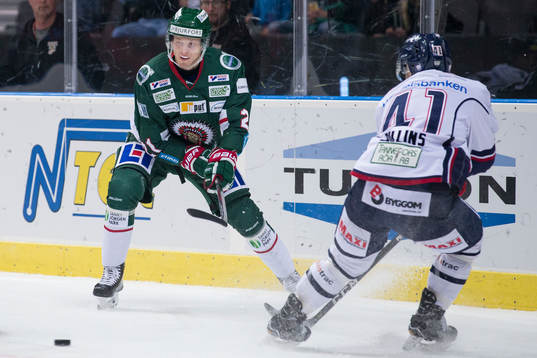 Frölundas Christoffer Ehn mot Linköpings Chad Billins