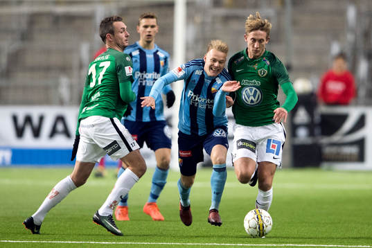 Jönköpings Daryl Smylie och Jesper Svensson och