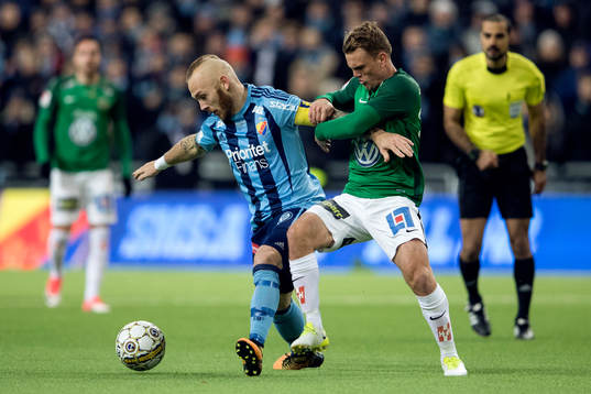 Djurgårdens Magnus Eriksson och Jönköpings Stian