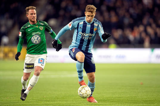 Jönköpings Tommy Thelin och Djurgårdens Jesper Karlström