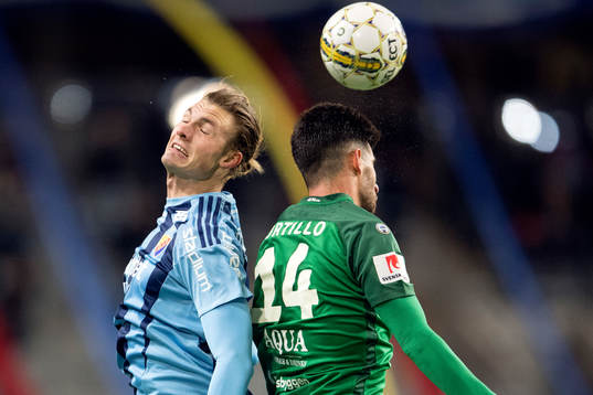 Djurgårdens Julian Kristofferssen och Jönköpings