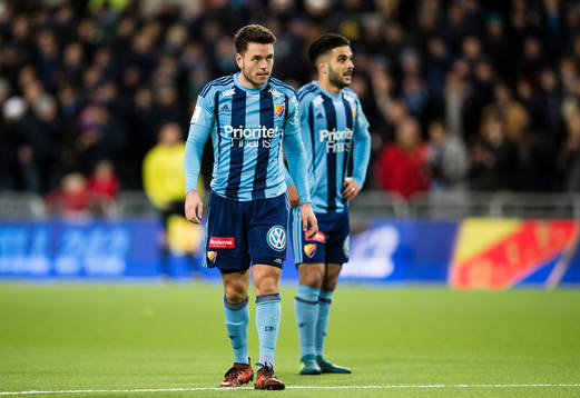 Djurgårdens Kerim Mrabti och Othman El Kabir deppar