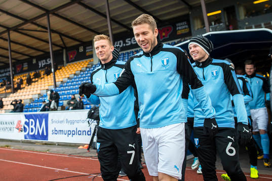 Malmö FFs Anders Christiansen, Anton Tinnerholm och Oscar