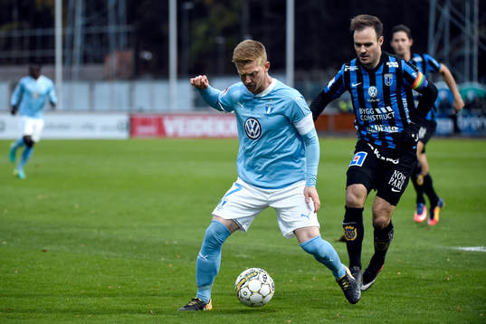 Malmö FFs Anders Christiansen och Sirius Niklas Busch Thor