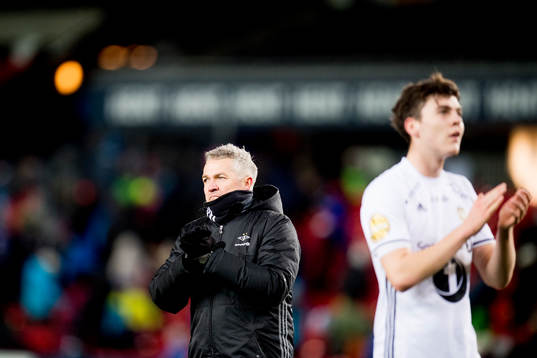 Kåre Ingebrigtsen, head coach of Rosenborg, looks dejected