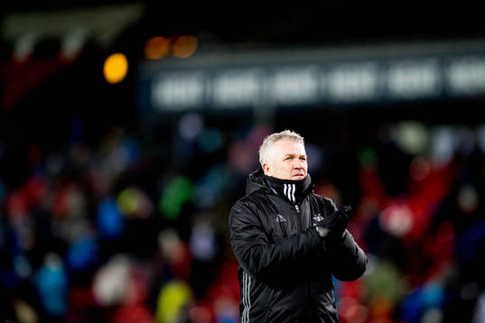 Kåre Ingebrigtsen, head coach of Rosenborg, looks dejected