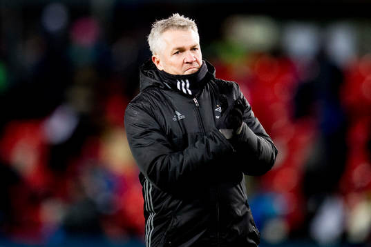 Kåre Ingebrigtsen, head coach of Rosenborg, looks dejected