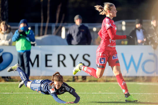 Linköpings Lina Hurtig och Kvarnsvedens Marie Salander