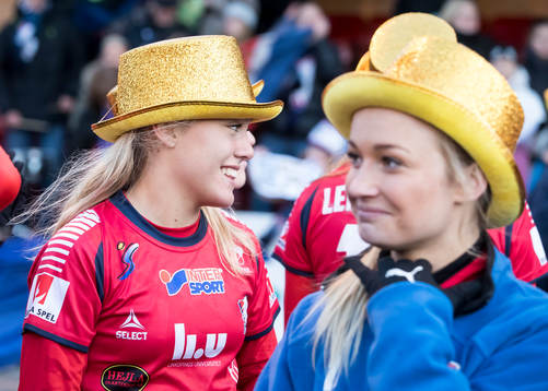 Linköpings spelarna jublar