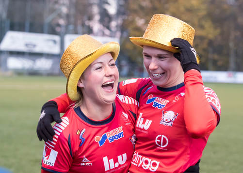 Linköpings spelarna jublar