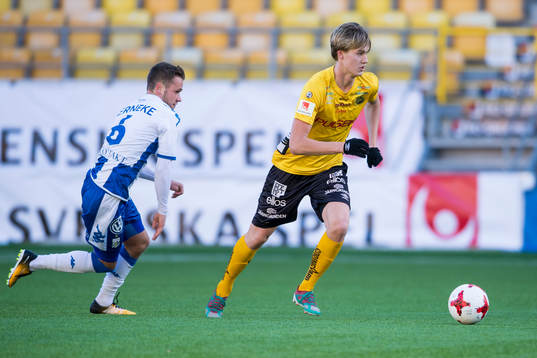 Elfsborgs Hugo Svensson och IFK Göteborgs Andreas Öhman
