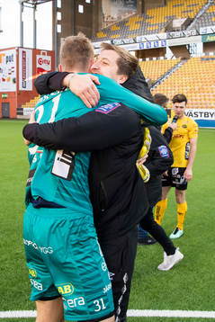 Elfsborgs tränare Sanel Duzel kramar om målvakt Tim