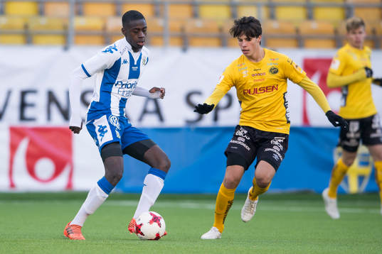 IFK Göteborgs Adil Titi och Elfsborgs Joakim Engström