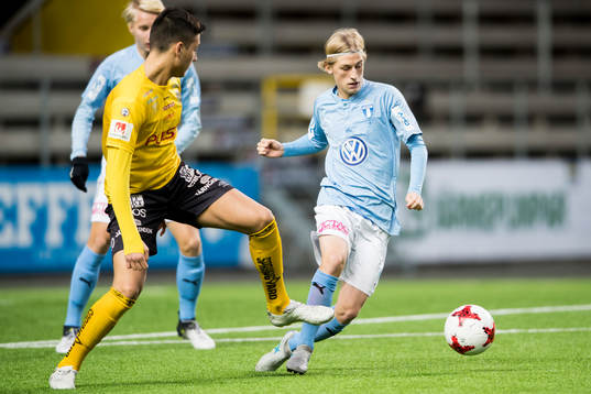 Malmö FF’s Albin Sundgren och Elfsborgs Aleksandar