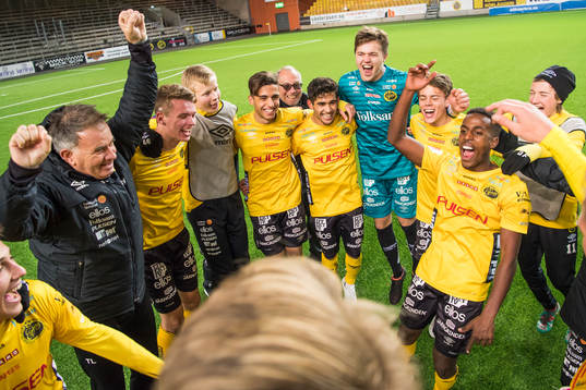 Elfsborgs spelare jublar
