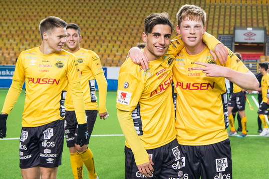 Elfsborgs Makwan Sawsani och Jesper Sandberg Hesselgren