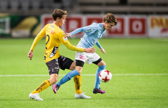 Malmö FF’s Jesper Dickman och Elfsborgs Joel Wiktorsson