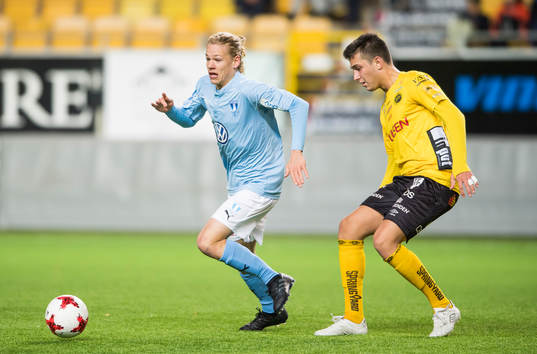 Malmö FF’s Melker Nilsson och Elfsborgs Aleksandar