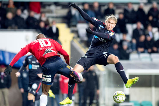 Örgrytes Hakeem Araba och Helsingborgs Charlie Weberg