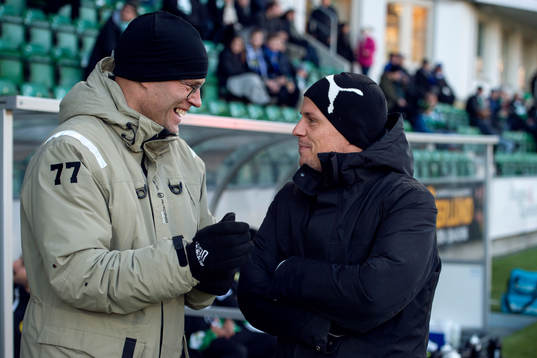 Sundsvalls tränare Joel Cedergren och Hammarbys tränare