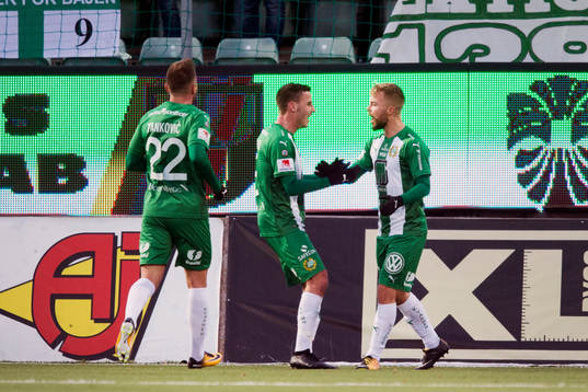 Hammarbys Muamer Tankovic, Jeppe Andersen och Sander
