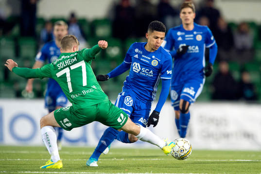 Hammarbys Mats Solheim och Sundsvalls Romain Gall