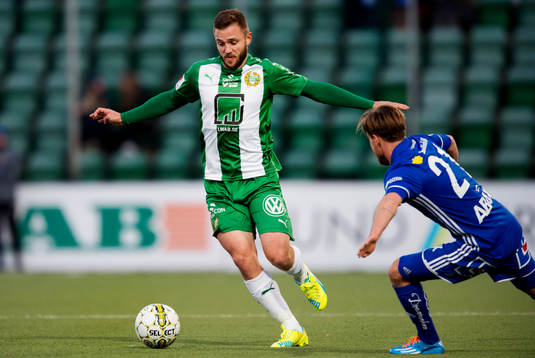 Hammarbys Mats Solheim och Sundsvalls Eric Larsson