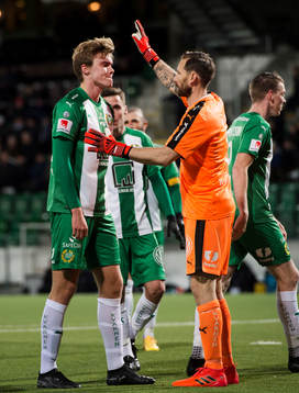 Hammarbys Marcus Degerlund har fått ett skott rätt i