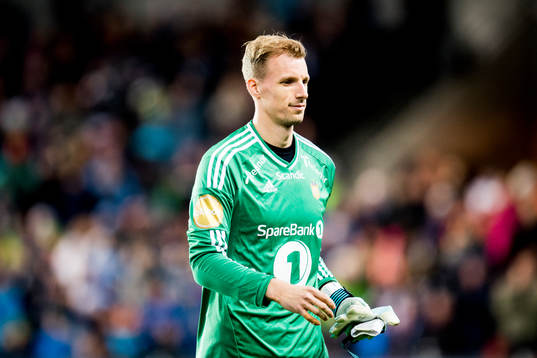 Goalkeeper André Hansen of Rosenborg