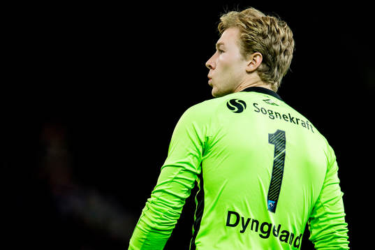 Goalkeeper Mathias Dyngeland of Sogndal