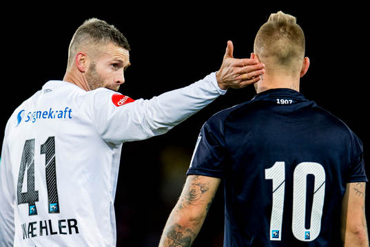 Kjetil Wæhler of Sogndal and Marcus Pedersen of