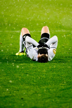 Pål André Helland of Rosenborg looks dejected