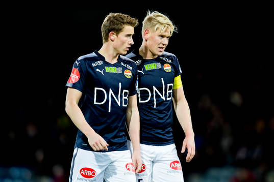 Marius Høibråten and Jakob Glesnes of Strømsgodset