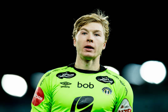 Goalkeeper Mathias Dyngeland of Sogndal