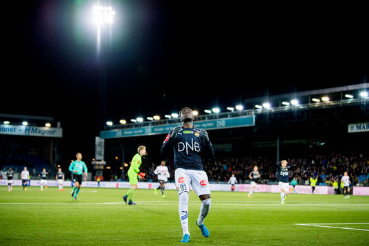 Tokmac Nguen of Strømsgodset reacts