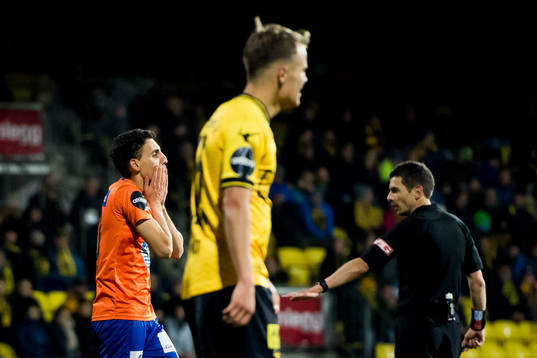 Mostafa Abdellaoue of Aalesund looks dejected