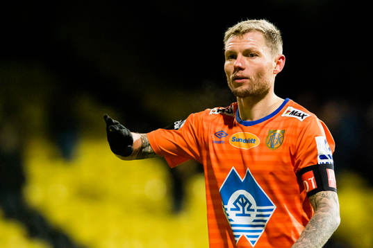 Bjørn Helge Semundseth Riise of Aalesund looks dejected