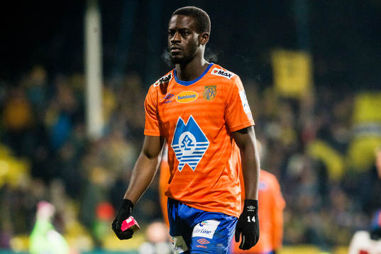 Edwin Gyasi of Aalesund looks dejected