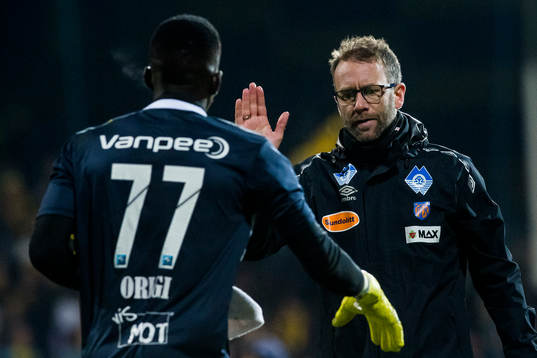 Goalkeeper Arnold Otieno Origi of Lillestrøm and Trond
