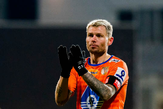 Bjørn Helge Semundseth Riise of Aalesund looks dejected